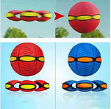 Літаючий м'яч трансформер іграшка Phlat Ball Red Plus, фото 4