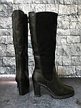 Caprice, Німеччина, жіночі елегантні шкіряні зимові чоботи єврозима, фото 4