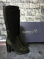 Caprice, Німеччина, елегантні жіночі шкіряні зимові чоботи еврозима 40