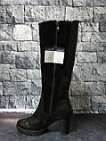 Caprice, Німеччина, жіночі елегантні шкіряні зимові чоботи єврозима, фото 7