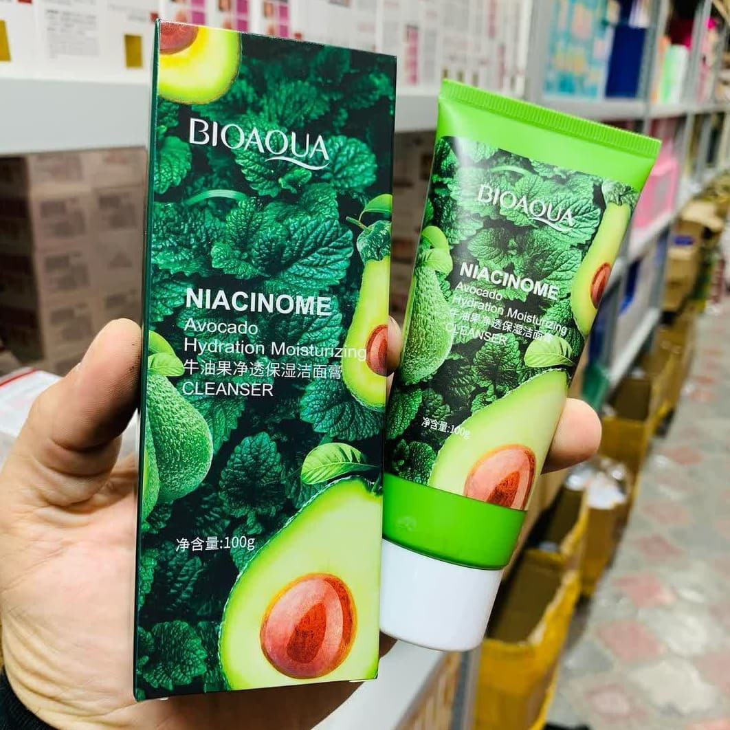 🥑Пінка для вмивання Bioaqua Niacinome Avocado з екстрактом авокадо 100 g