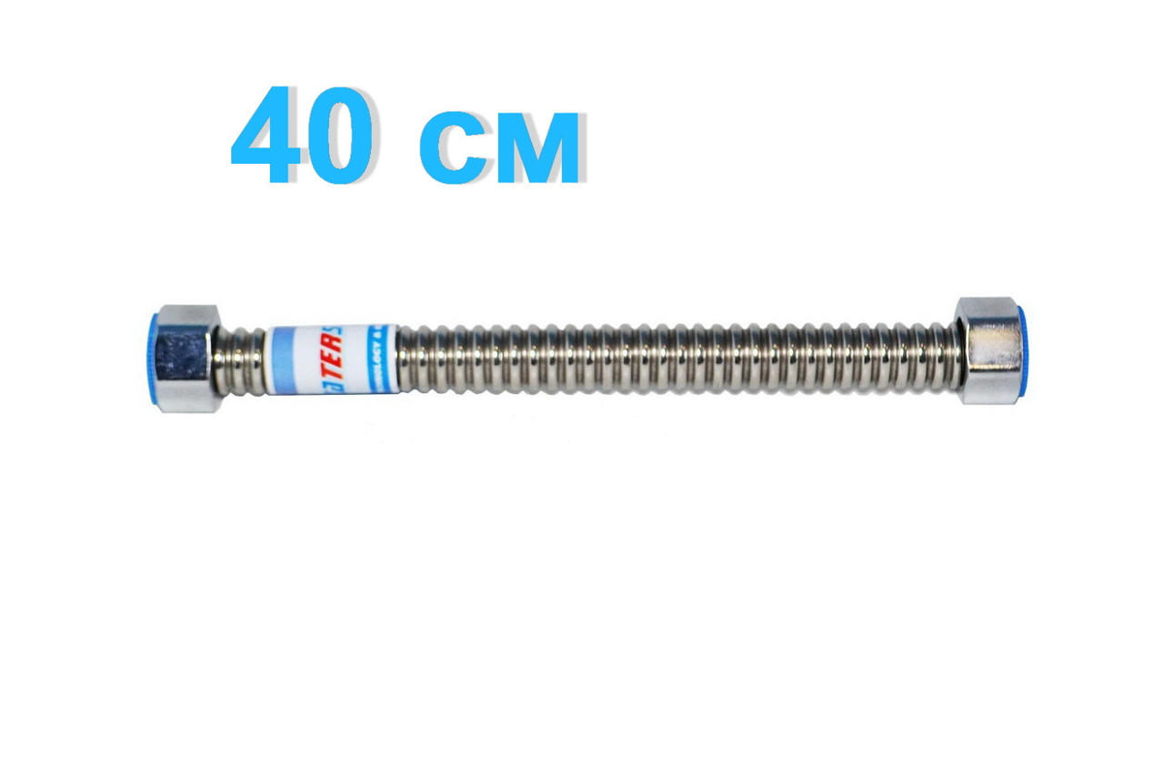Шланг гнучкий для підключення води WATERSTAL вн-вн 1/2"x1/2" 40 см 110012 000019832