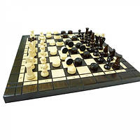 Шахматы и шашки 2в1 малые резные 350*350 мм