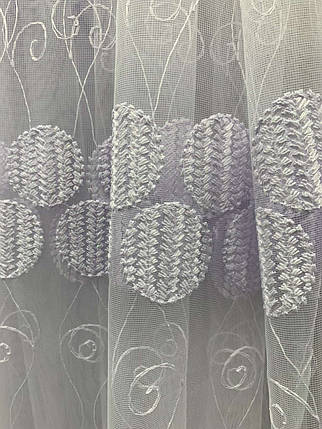 Недорога якісна фатиновая гардина 3225, залишок відріза 3,4м, фото 2