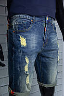 Шорты мужские джинсовые Fashion Идеальная посадка Стильные с потертостями Повседневные Шорты и бриджи мужские