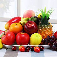 Штучні фрукти і виноград муляжі
