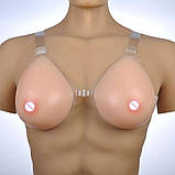 Силіконова накладна груди на бретелях, груди-ексопротез 0,8 кг. Силіконові накладні груди 2-3р, фото 3