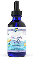 Рідкі Омега 3 для дітей Nordic Naturals baby's DHA with Vitamin D3 60 мл