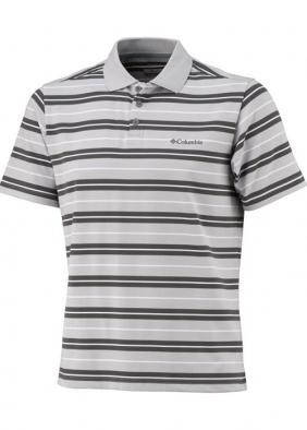 Поло Columbia Big Smoke Stripe Polo світло-сіре, фото 3