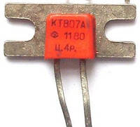 КТ807А транзистор кремниевый NPN (1,5А 100В) 10W (h21Э =15 45)