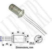 ГТ402Б транзистор германиевый NPN (0.5А 25В) 0.6W