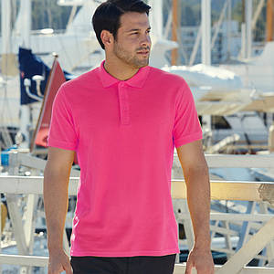 Чоловіча сорочка поло Premium (малинового кольору) 