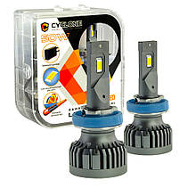 КОМПЛЕКТ: Лампы LED Cyclone H11 type-34 5500k 10000Lm ( H8 , H9 )