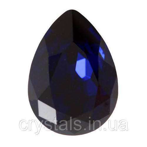 Краплі Preciosa (Чехія) 18x13 мм Dark indigo, фото 1