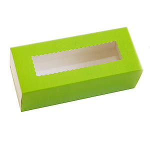 Коробки для макаронс салатові (упаковка 3 шт)