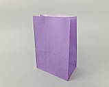 Крафт пакет паперовий(28*19*11,5см)фіолетовий(25 шт)кольорові пакети без ручок, фото 4
