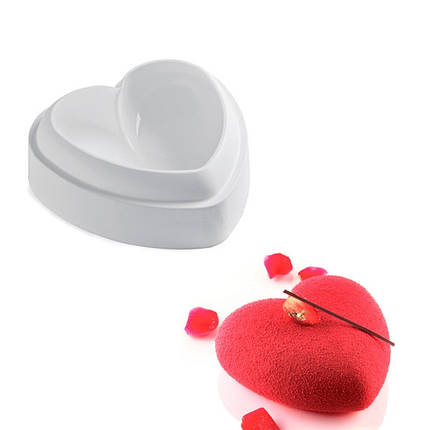 Силіконова Форма для євродесертів Серце Amore, фото 1