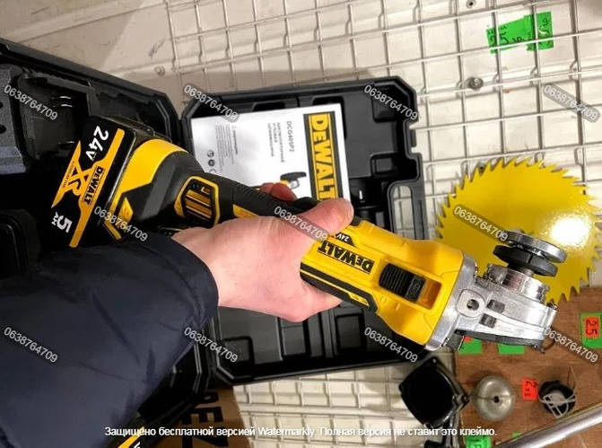 Болгарка аккумуляторная 2 АКБ Dewalt DCG413 DCG 405 24V 5А Угловая ...