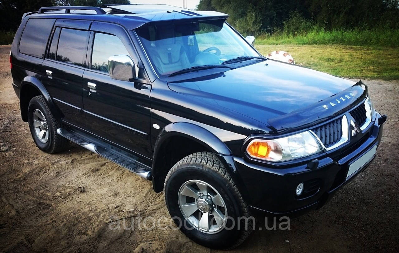 Козирок кепка на лобове скло Mitsubishi Pajero Sport 1998-2007 г., фото 1