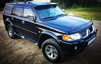 Козирок кепка на лобове скло Mitsubishi Pajero Sport 1998-2007 г.