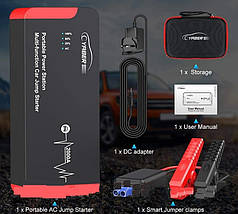 Пусковий зарядний пристрій YABER 22000mah, мобільний акумулятор, фото 5