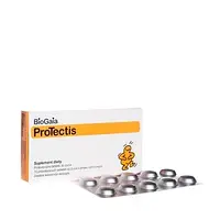 Биогая протектис - пищевая добавка в виде жевательных таблеток с пробиотиками, 10 шт.