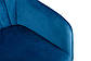 Велюрова банкетка зі спинкою Nicolas Benavente синього кольору для вітальні в стилі модерн, фото 4