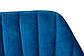 Велюрова банкетка зі спинкою Nicolas Benavente синього кольору для вітальні в стилі модерн, фото 3