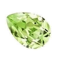 Краплі Preciosa (Чехія) 14x10 мм Peridot