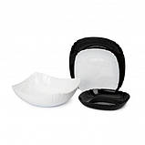 Сервіз столовий 19 предметів Luminarc Lotusia Black&White Q3022, фото 2