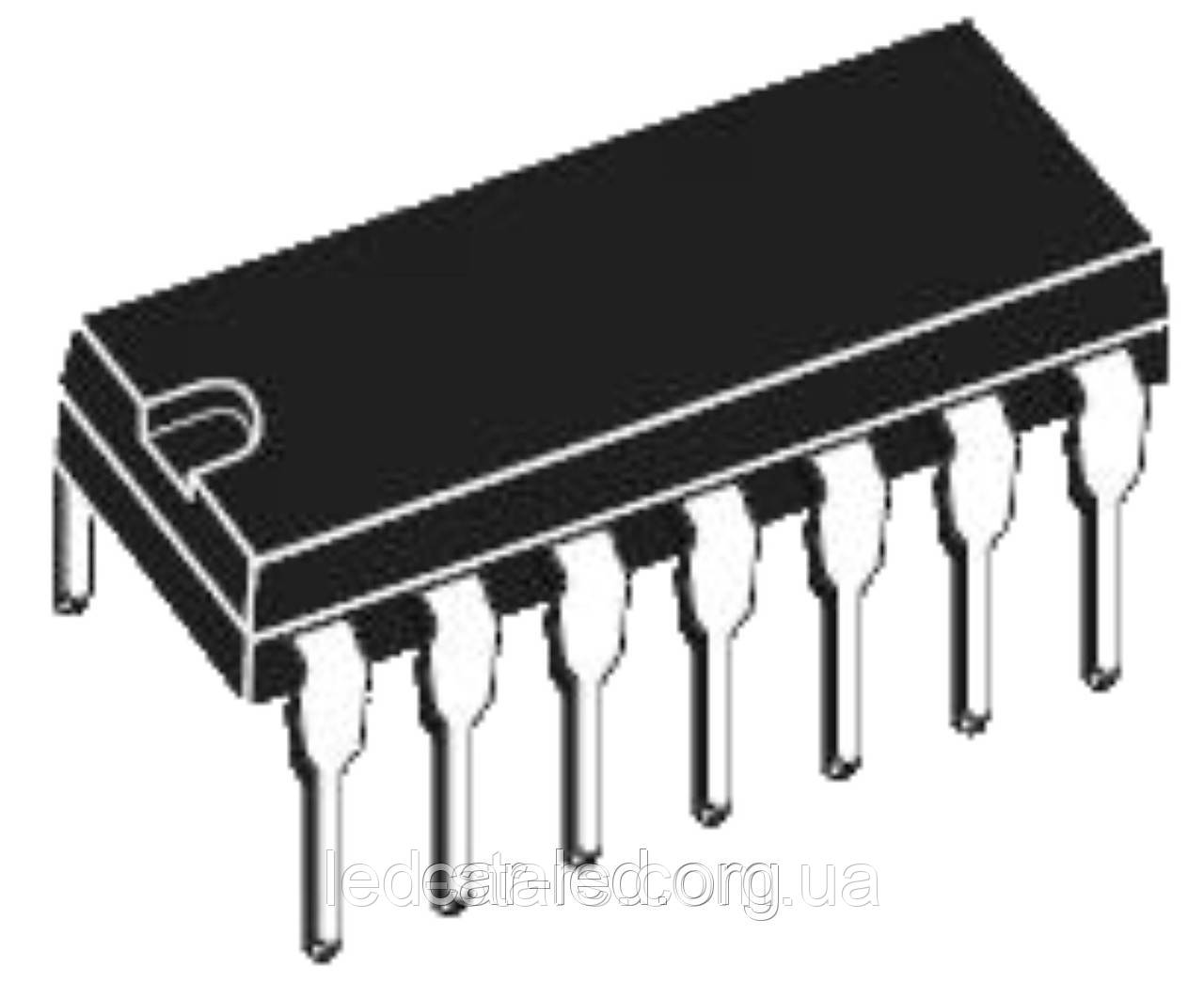 К555ЛЛ1 (аналог SN74LS32) мікросхема DIP14 чотири логічних елемента 2АБО