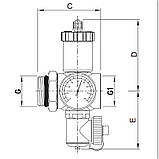 Прохідна зливна група Roho R612-100 - 1" (з повітровідвідником) (RO0154), фото 2