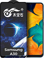 Защитное стекло King Fire Samsung Galaxy A30 A305 (Full Glue) Black (Самсунг Галакси А30)