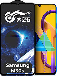 Захисне скло King Fire Samsung Galaxy M30s M307 (Full Glue) Black (Самсунг Галакси М30с)