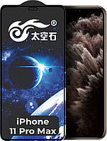 Защитное стекло King Fire iPhone 11 Pro Max (Full Glue) Black