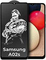 Защитное стекло King Fire Samsung Galaxy A02s A025 (Full Glue) Black
