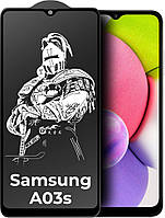 Защитное стекло King Fire Samsung Galaxy A03s A037 (Full Glue) Black
