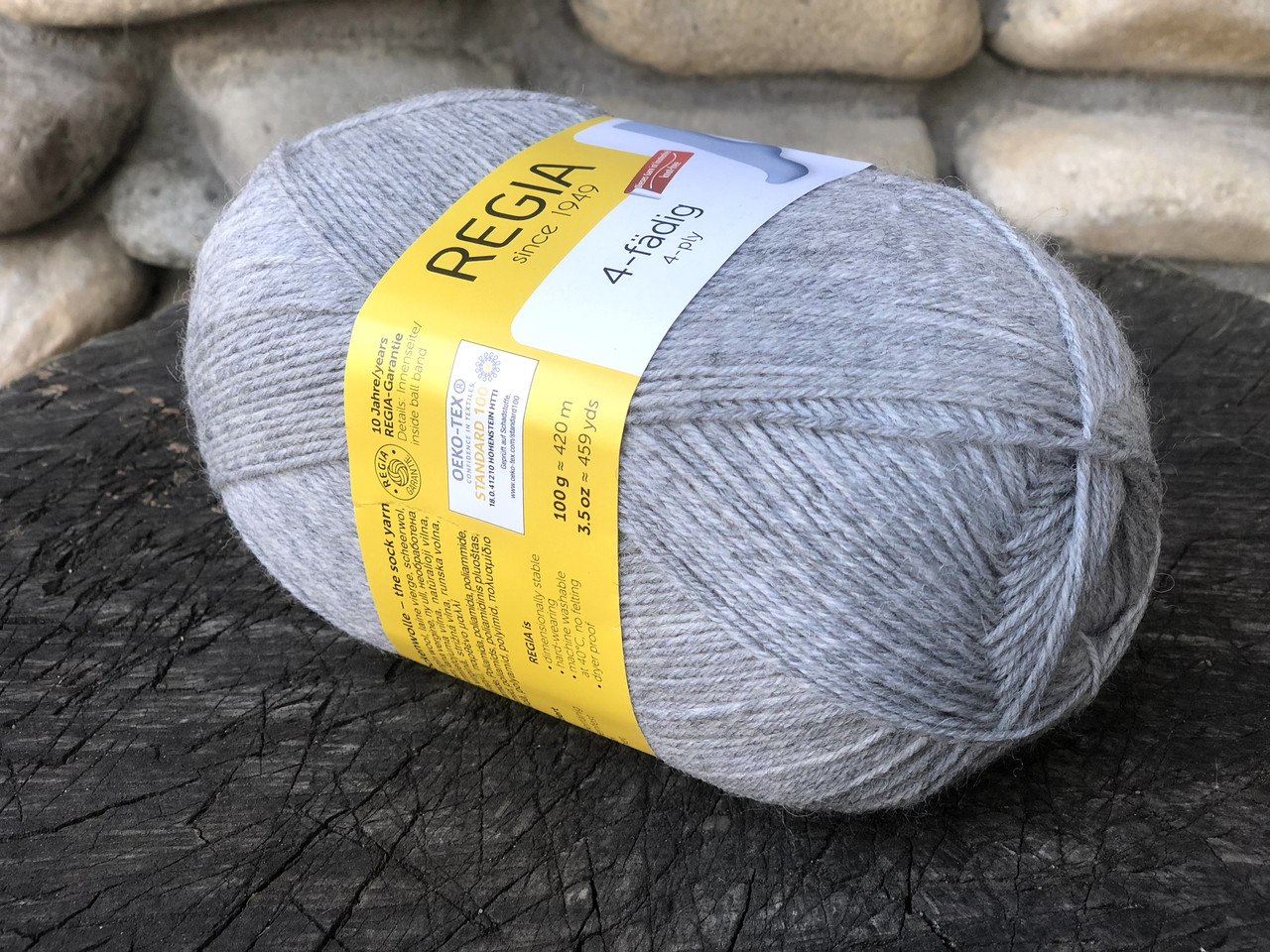 Однотонна носкова пряжа Regia 4-fadig 100 g, фото 1