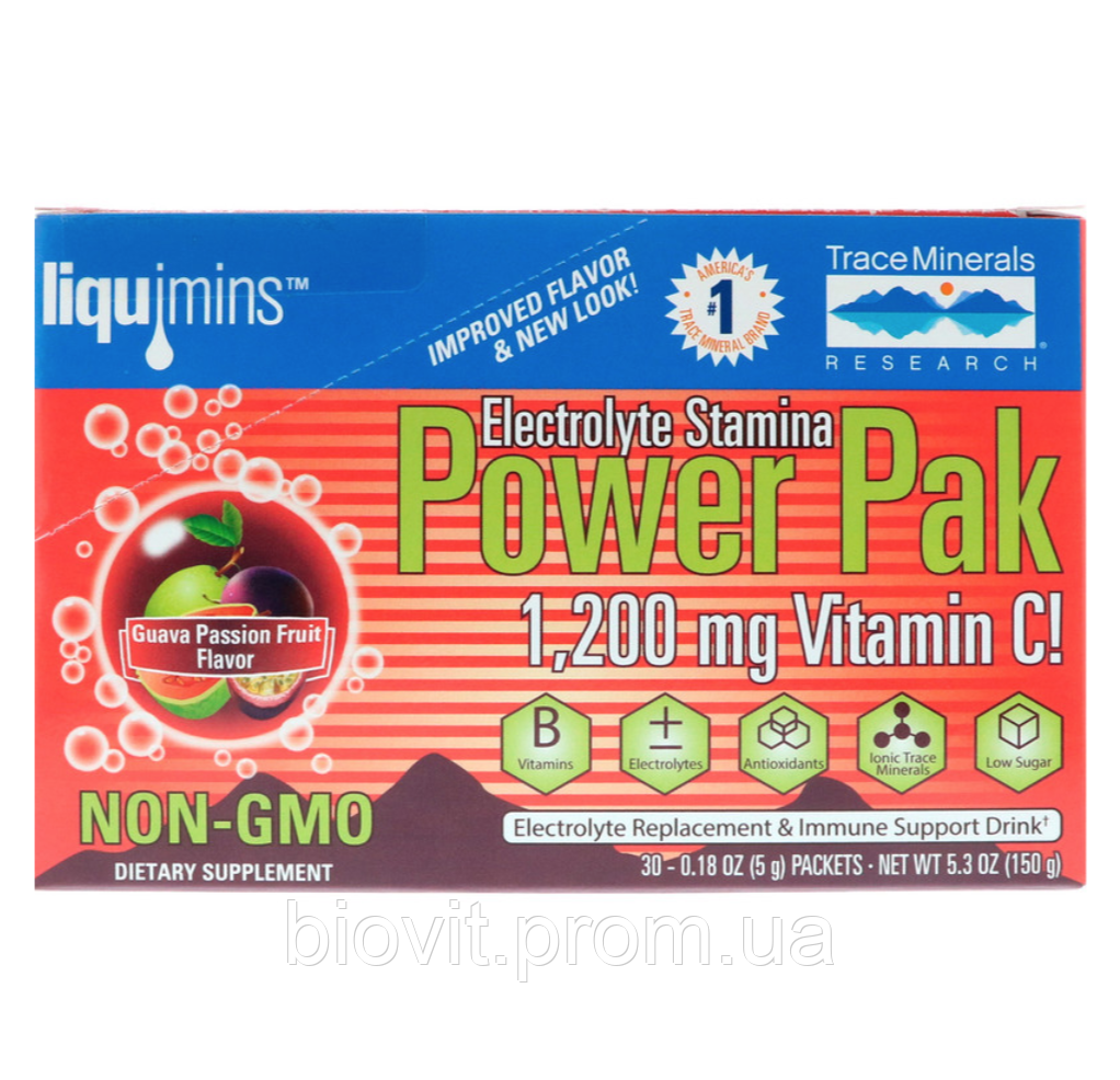 Электролиты (Electrolyte Stamina Power Pak) 30 пакетиков со вкусом арбуза - фото 5 - id-p1320259455