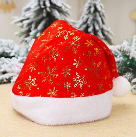 Шапка Діда Мороза блискуча Червоне Новорічне вбрання Санта Клаус