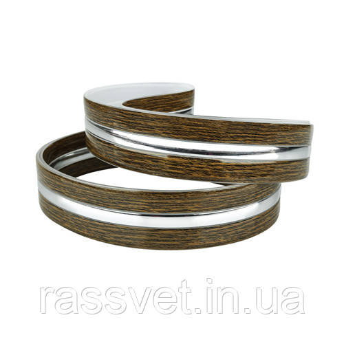 Декоративна стрічка DS-S430-07-BWS до світильників DEL-S21-42-4DIY та SML-S21-80DIY(горіх+1срібна с