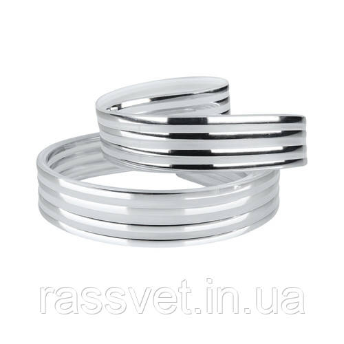 Декоративна стрічка DS-S430-08-4S до світильників DEL-S21-42-4DIY та SML-S21-80DIY(4 срібні смужки)