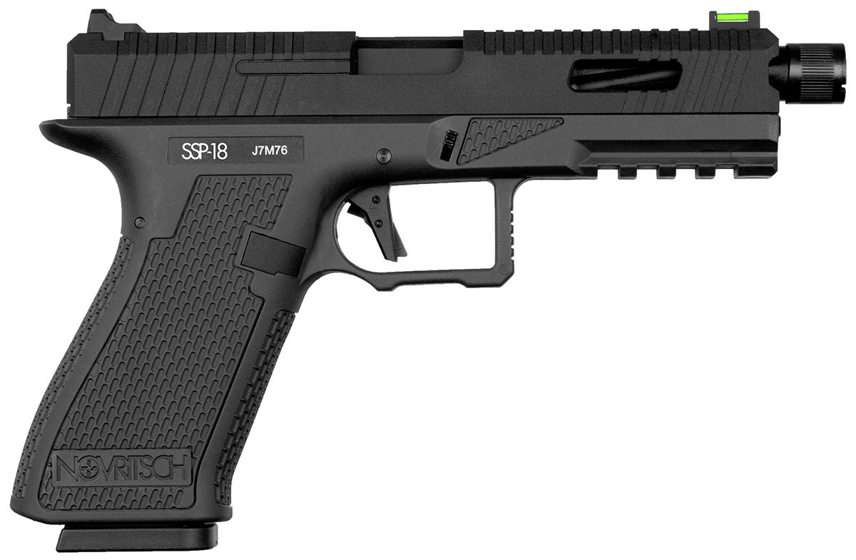 Страйкбольний пістолет Novritsch SSP18 Black Green Gas, фото 1