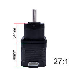 Кроковий двигун NEMA 17 з планетарним редуктором 27: 1