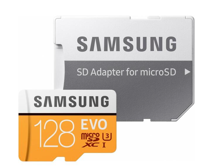 Карта пам'яті Samsung microSDXC 128GB Class 10 UHS-I U3 Evo + SD адаптер