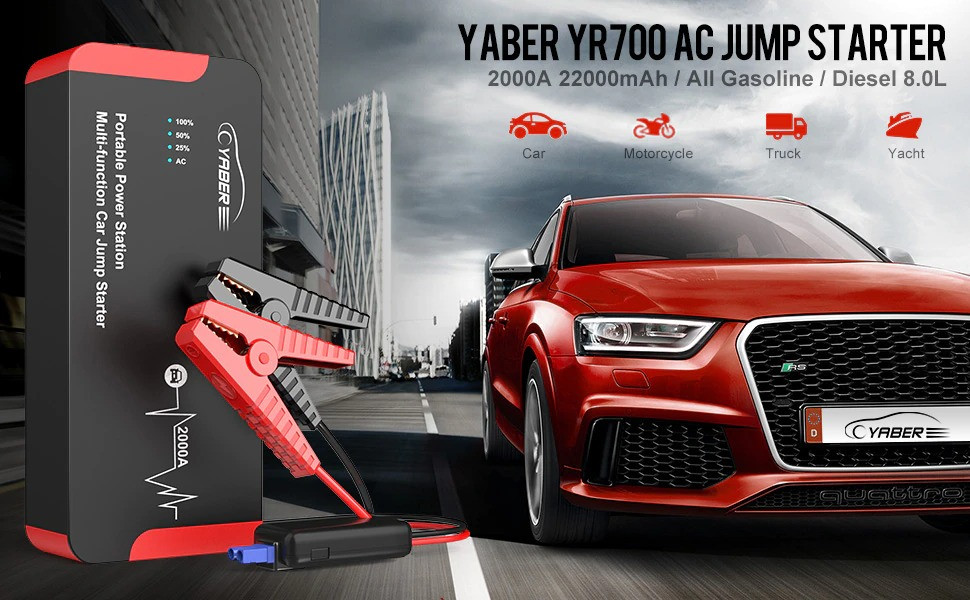 Пуско-зарядний пристрій YABER 22000mah