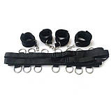 Бандаж Dreamtoys Ремінна система для фіксації до ліжка Blaze Bed Restraint Set - Садо-мазо, фото 3