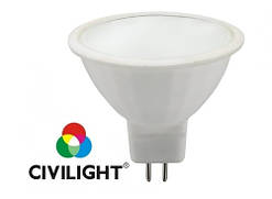 LED лампа GU5,3 CIVILIGHT (Сивилайт) MR16 6,0W(450lm) 12V  JCDR W2F11T6 ceramic