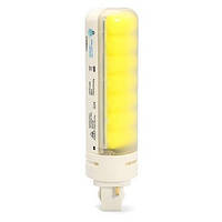 LED лампа PLC Lamp 7,5W (700Lm) холодный (6000K) G24D-2P,220V поворотная Viribright