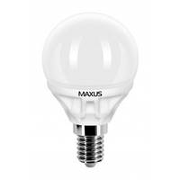LED лампа E14 Maxus G45 5w (450lm) 4100К 220v CR